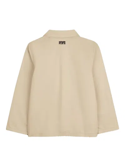 Kenzo Patch-pocket Jacket In Brown