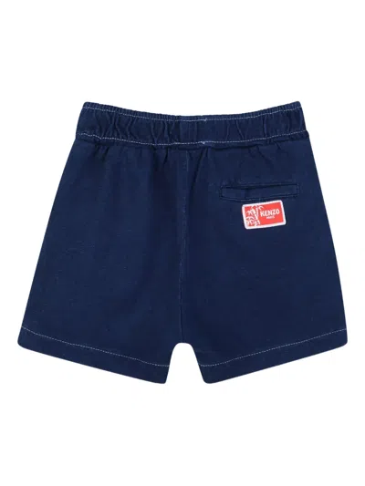 Kenzo Elasticated Shorts In Blue