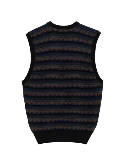 Lemaire V-neck Pattern Vest In Multi