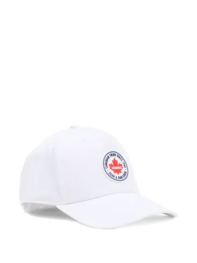Dsquared2 Logo-patch Cap In White
