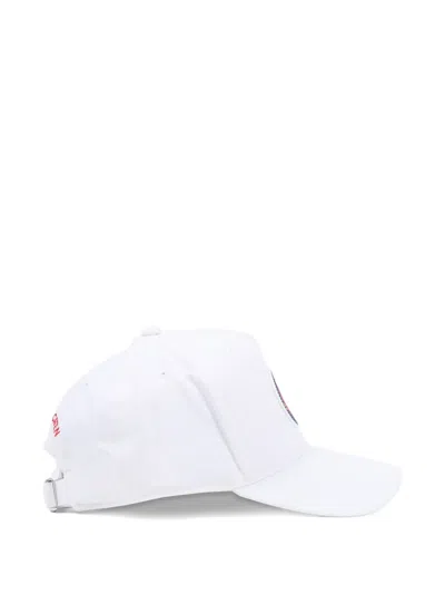 Dsquared2 Logo-patch Cap In White