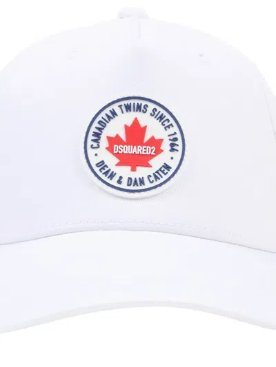Dsquared2 Logo-patch Cap In White