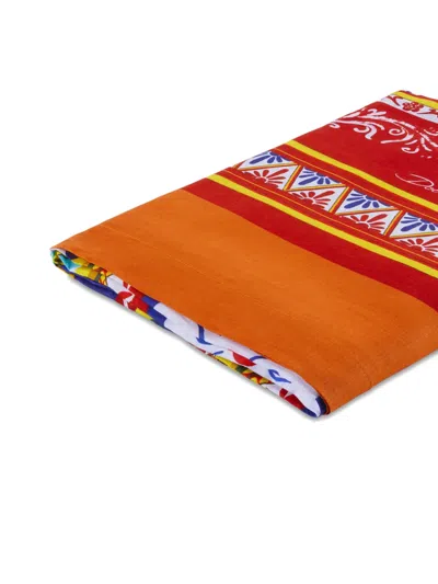 Dolce & Gabbana Tovaglia 200x340 Cm In Orange