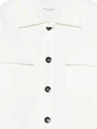 Paolo Pecora Flap-pocket Jacket In White