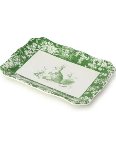Certified International Le Jardin Rectangular Platter In Green