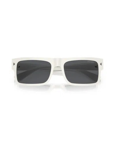 Prada Eyewear Rectangle Frame Sunglasses In Gray