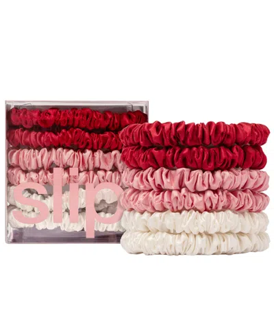 Slip Pure Silk Skinny Scrunchies Set Of 6 In Multi