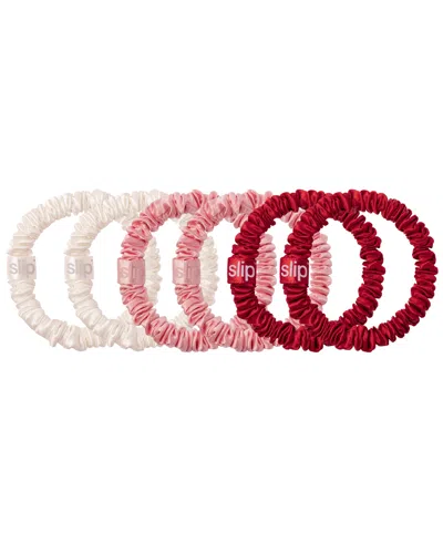 Slip Pure Silk Skinny Scrunchies Set Of 6 In Multi