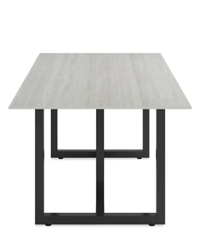Macy's Emila Rectangular Sintered Stone Dining Table, Created For  In Black