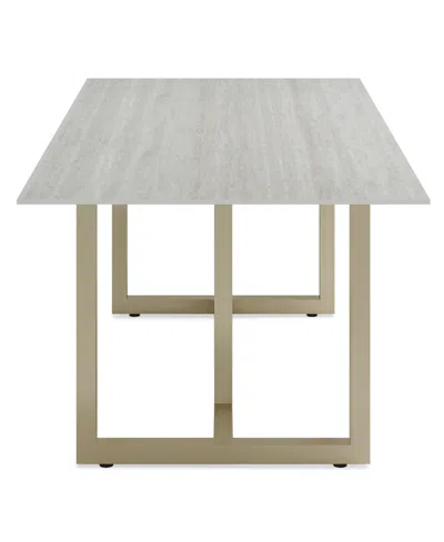 Macy's Emila Rectangular Sintered Stone Dining Table, Created For  In Gray
