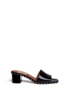 VALENTINO GARAVANI 'Rockstud' leather slide sandals