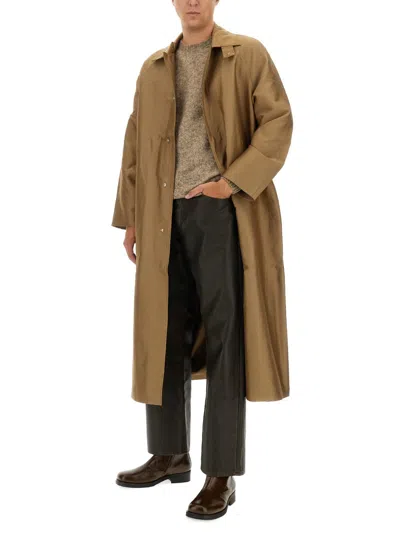 Sunflower Corduroy-collar Trench Coat In Brown
