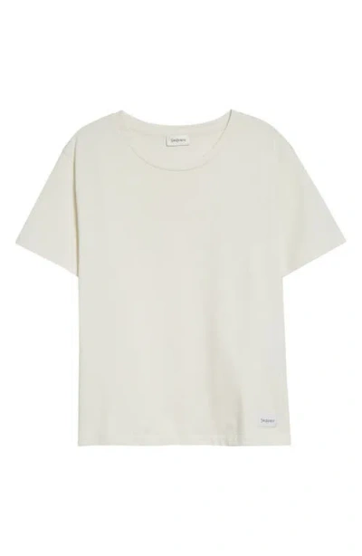 Saint Laurent White T-shirt With Logo Patch In White