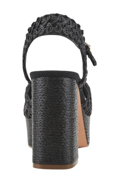 Marc Fisher Ltd Chayse Ankle Strap Platform Sandal In Black