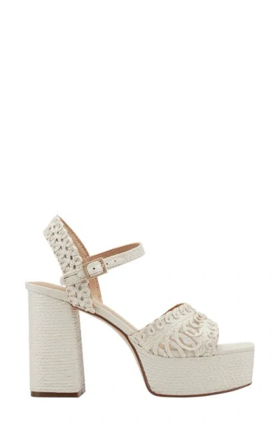 Marc Fisher Ltd Chayse Ankle Strap Platform Sandal In Neutral