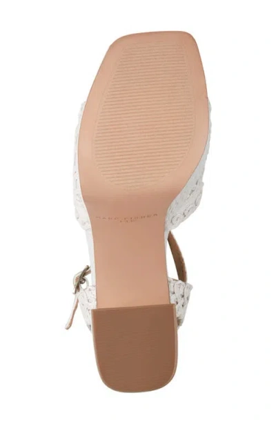 Marc Fisher Ltd Chayse Ankle Strap Platform Sandal In Neutral