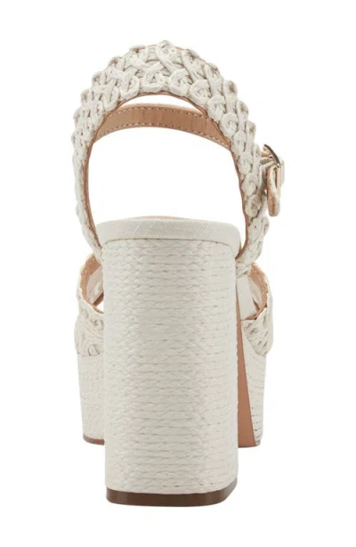 Marc Fisher Ltd Chayse Ankle Strap Platform Sandal In Neutral