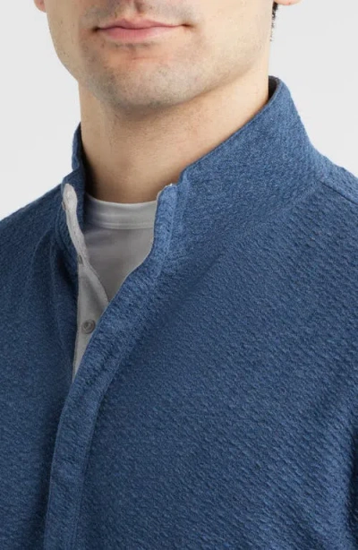 Johnnie-o Ransel Quarter Snap Placket Pullover In Blue