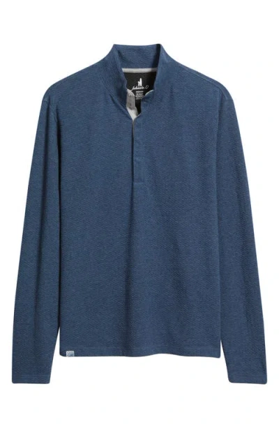 Johnnie-o Ransel Quarter Snap Placket Pullover In Blue