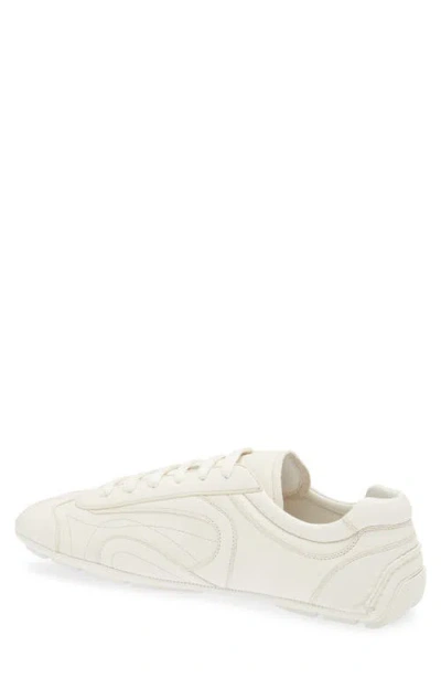 Prada Mens Neutral Montecarlo Re-edition 2005 Antiqued Leather Low-top Trainers Eur 42.5 / 8.5 Uk