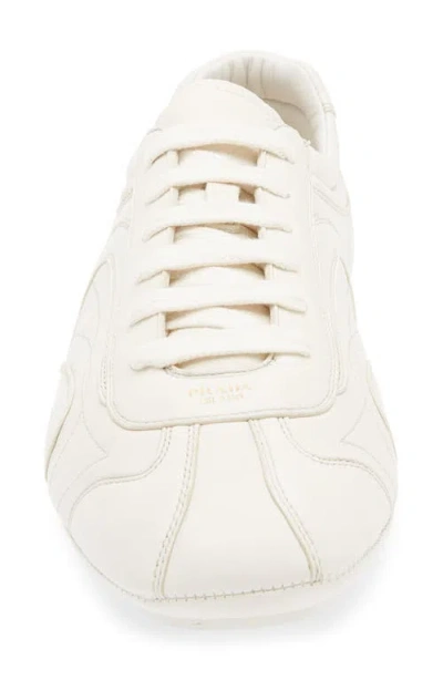 Prada Mens Neutral Montecarlo Re-edition 2005 Antiqued Leather Low-top Trainers Eur 42.5 / 8.5 Uk