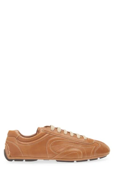 Prada Montecarlo Re-edition 2005 Antiqued Nappa Leather Sneakers In Multi