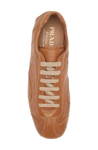 Prada Montecarlo Re-edition 2005 Antiqued Nappa Leather Sneakers In Multi