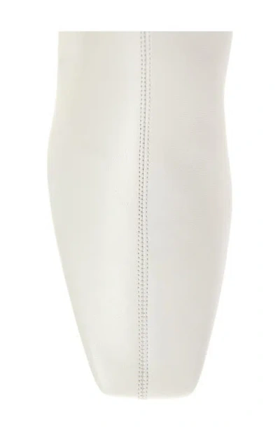 Courrèges White Heritage Flat Tall Boots In White