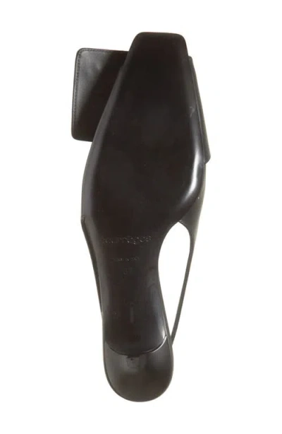 Courrèges Fold Kitten Heel Slingback Pump In Black
