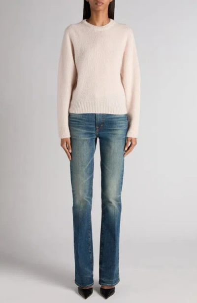 Tom Ford Stonewashed Bootcut Jeans In Blue