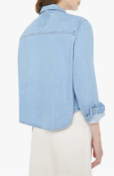 Mother Denim Honor Roll Shirt In Blue