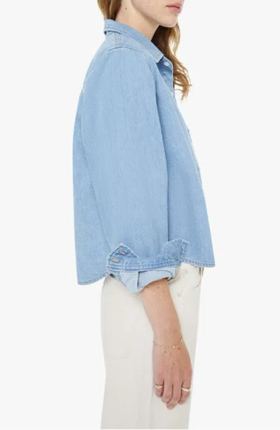 Mother Denim Honor Roll Shirt In Blue