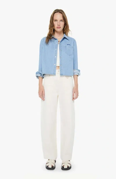 Mother Denim Honor Roll Shirt In Blue