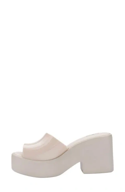 Melissa Posh Platform Slide Sandal In Neutral