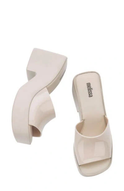 Melissa Posh Platform Slide Sandal In Neutral