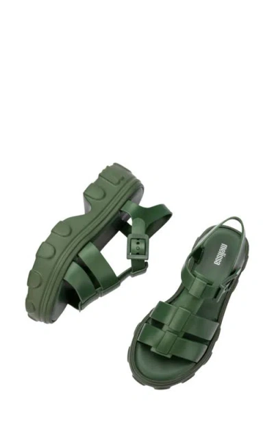 Melissa Ella Ankle Strap Platform Sandal In Green