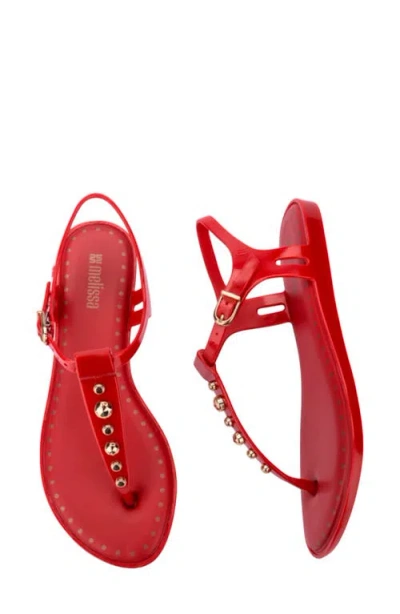 Melissa Solar Boho Ankle Strap Sandal In Red