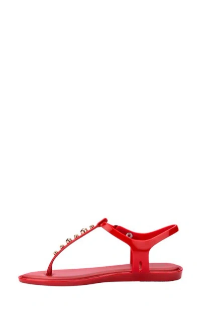 Melissa Solar Boho Ankle Strap Sandal In Red