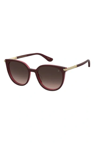 Stuart Weitzman 55mm Gradient Square Sunglasses In Brown