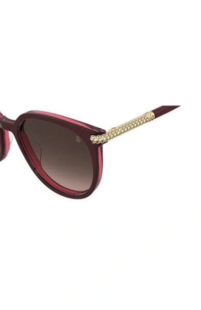 Stuart Weitzman 55mm Gradient Square Sunglasses In Brown