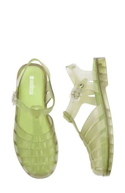 Melissa Possession Jelly Sandals Glass Green