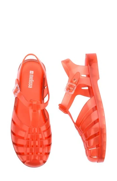 Melissa Possession Jelly Fisherman Sandal In Orange