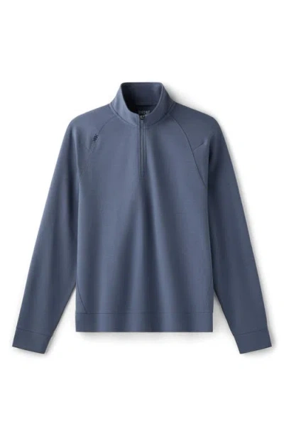 Rhone Dreamstate Quarter Zip Pullover In Blue