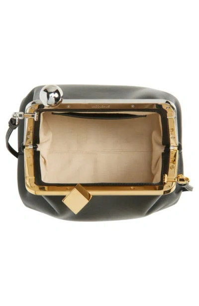 Jacquemus Le Berlingot Black Crossbody Bag With Removable Strap In Leather For Women In Black