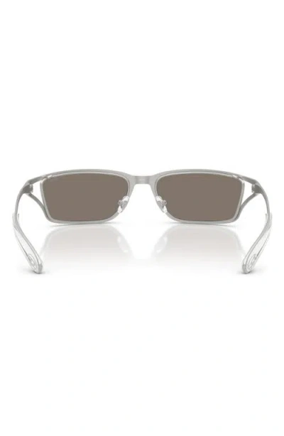 Diesel Rectangular Sunglasses In Gray