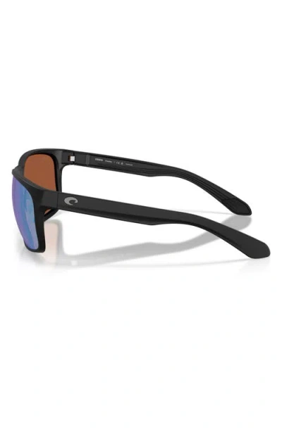 Costa Del Mar Broadbill Ii Xl 62mm Polarized Oversize Rectangular Sunglasses In Black