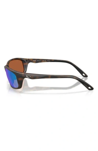 Costa Del Mar Brine Ii 59mm Polarized Rectangular Sunglasses In Brown