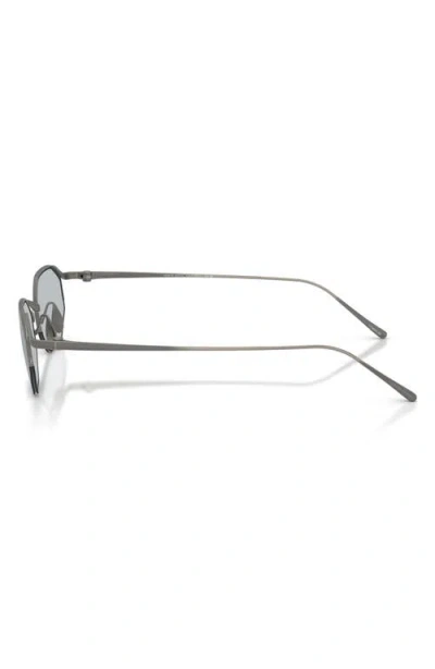 Armani Exchange Ax  49mm Rectangular Sunglasses In Blue