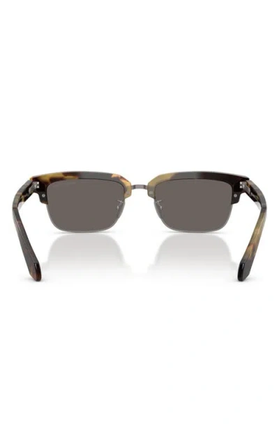Armani Exchange Ax  52mm Rectangular Sunglasses In Brown