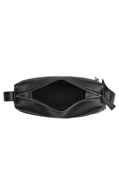 Max Mara Skippers Textured-leather Shoulder Bag In Black